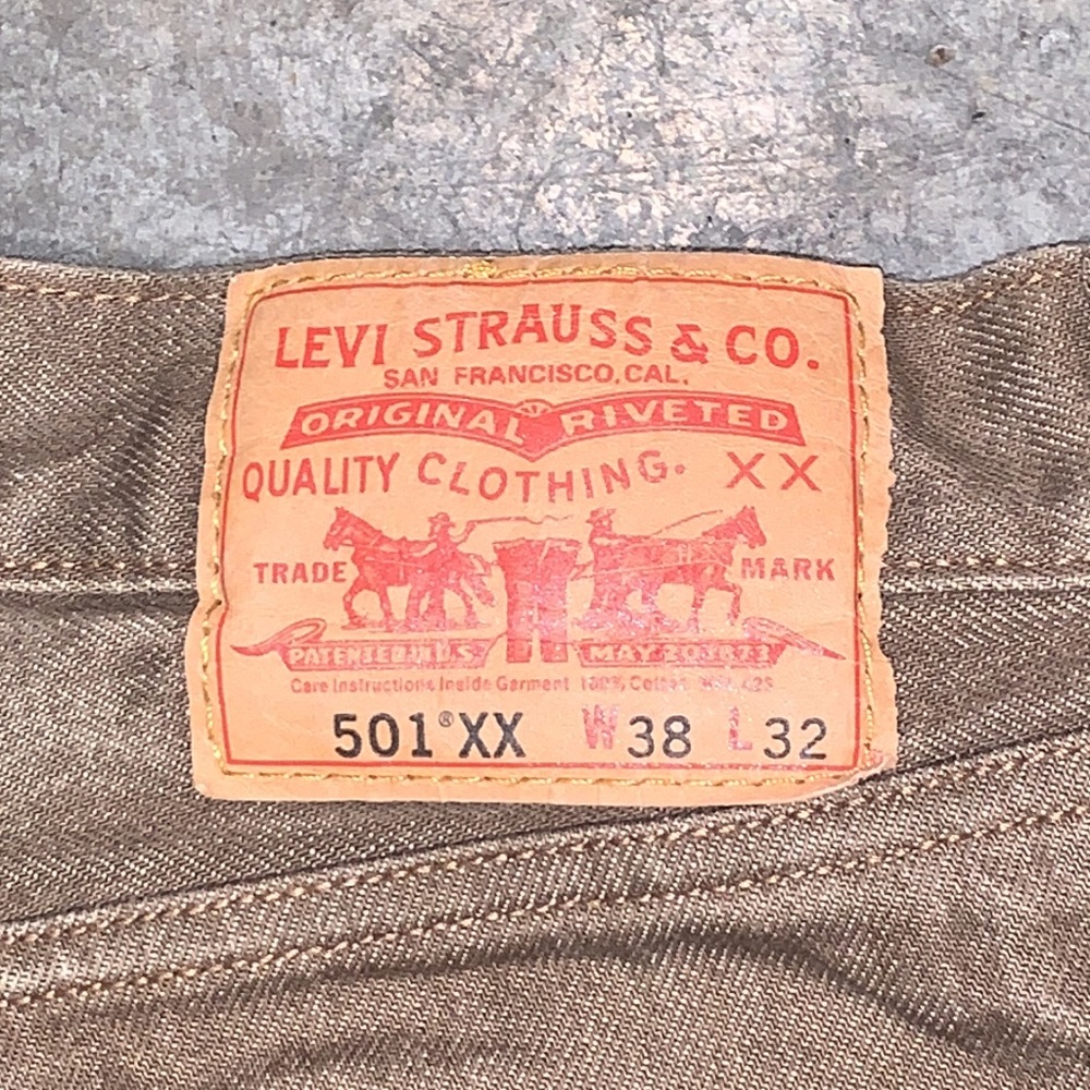 Men’s Levi’s Size 38 X 32 501XX Five Button Fly 100% Cotton Denim Jeans - Picture 4 of 7